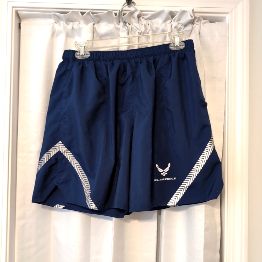 Air Force USAF IPTU Blue Shorts Reflective Lined Size Large‎ 30" Waist